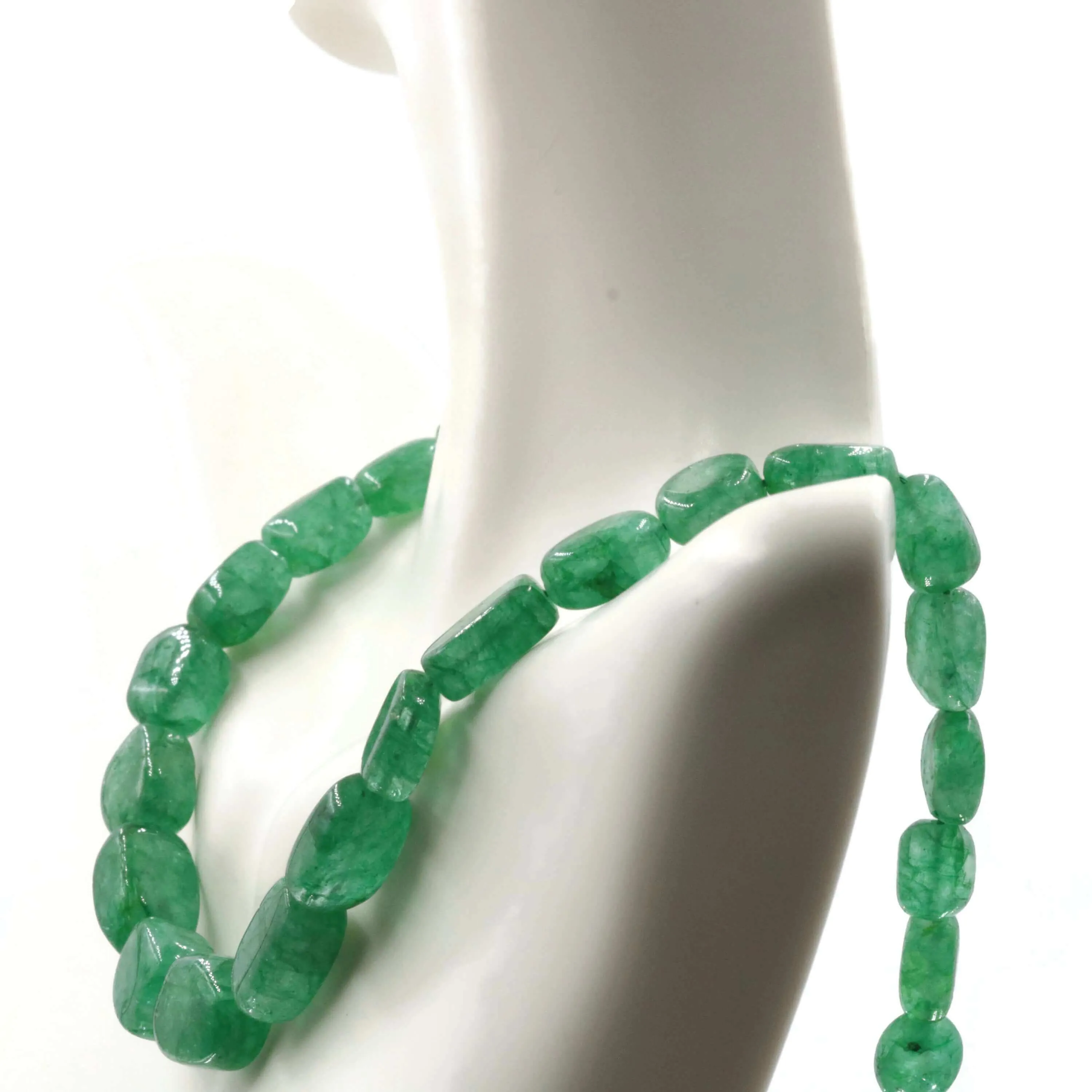 Natural Emerald Nugget Beaded Multi Strand Necklace SKU: 6142715