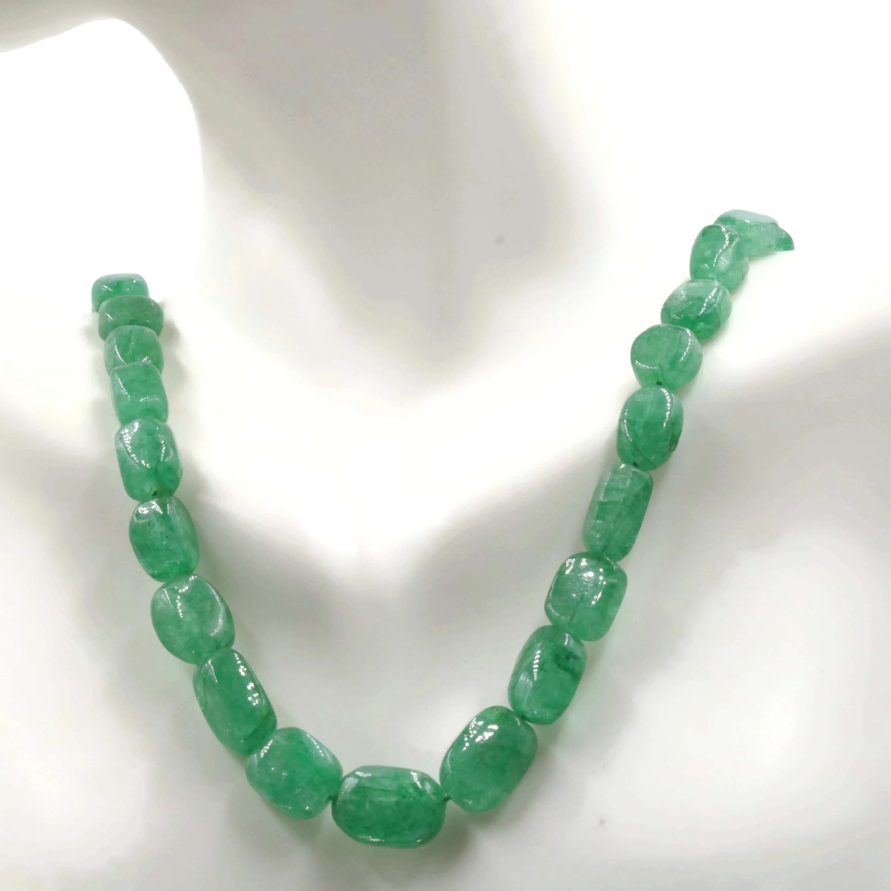Natural Emerald Nugget Beaded Multi Strand Necklace SKU: 6142715