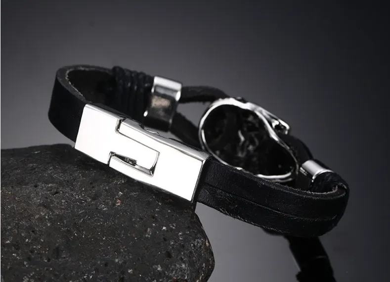 New Arrival Supply Alloy Skull Carrying Strap European And American Punk Bracelet