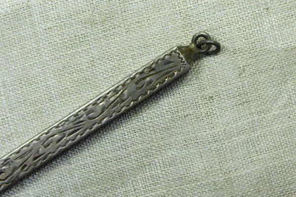 Old Silver Hairpin from Thailand