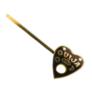 Ouija Hairpin - 18k Gold Cloisonné - Halloween Jewelry