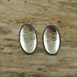 Oval Palladium Studs