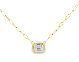 Penny Preville Emerald Shape Illusion Link Necklace