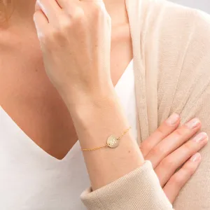 Personalized Small Round Disc Bracelet - CG273B_0.5. Starts at