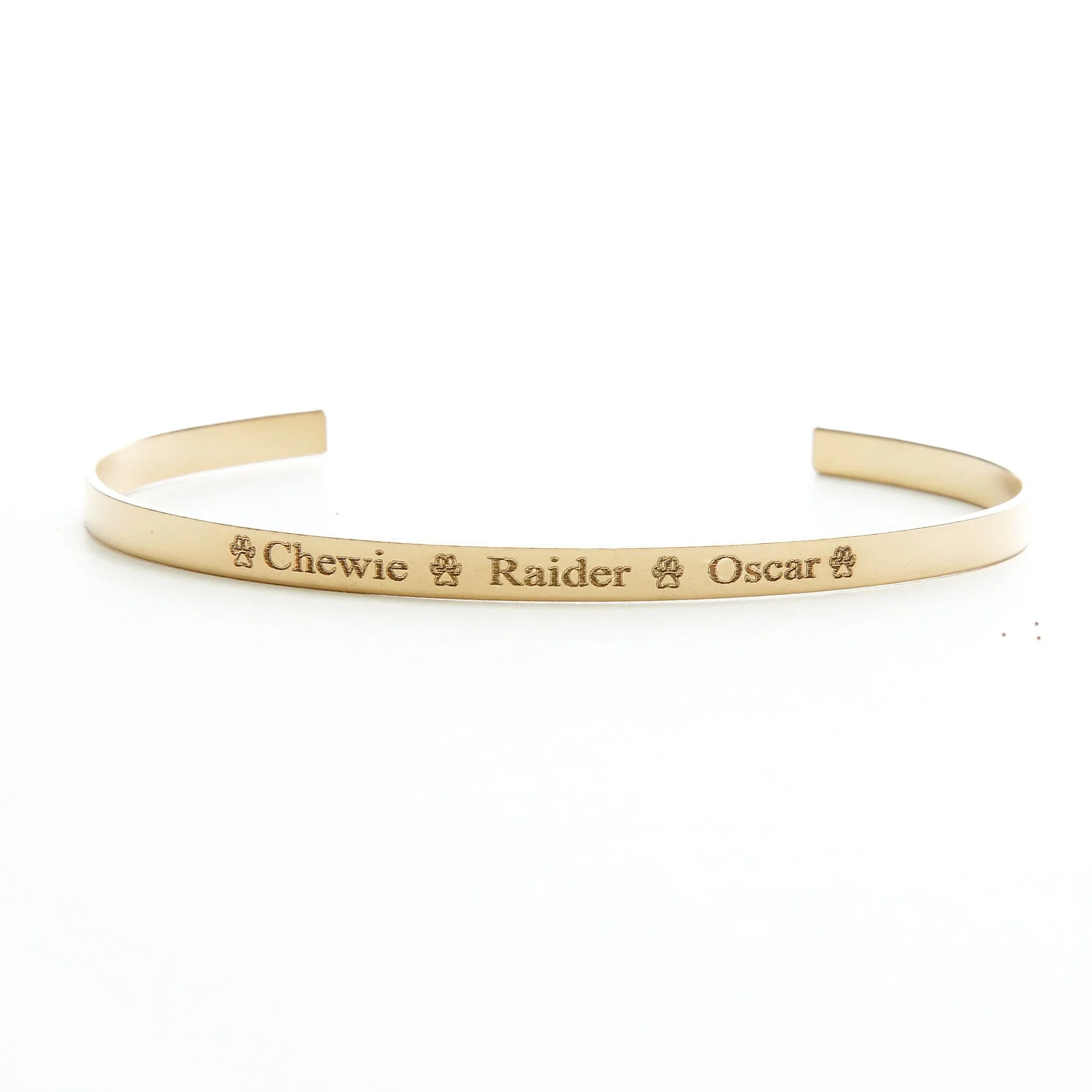 Personalized Stacking Bracelet - Skinny Cuff - Adjustable - CG431B. Starts at