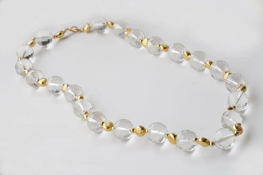 Plastic long necklace