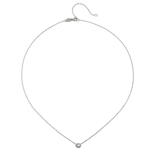 Platinum Rose Cut Oval Diamond Necklace