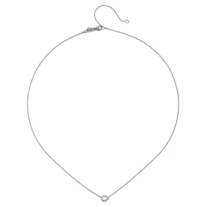 Platinum Rose Cut Pear Shaped Diamond Necklace
