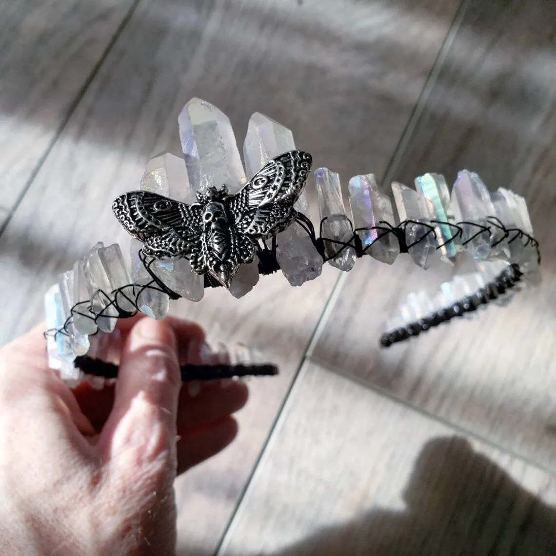 Queen of the moths Crystal crown