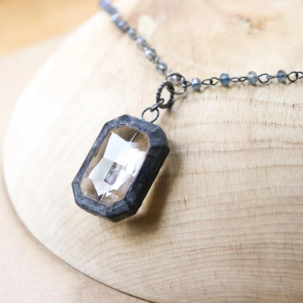 Rectangle Rosary Necklace
