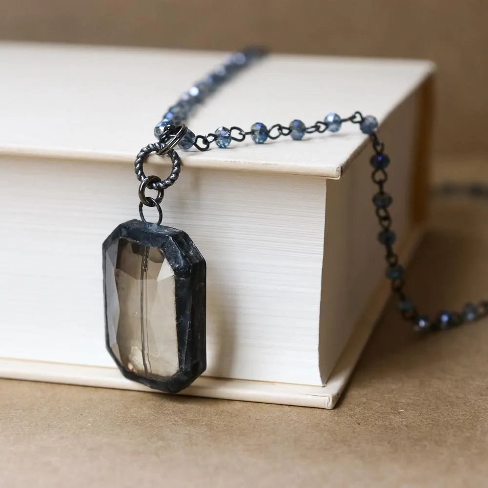Rectangle Rosary Necklace