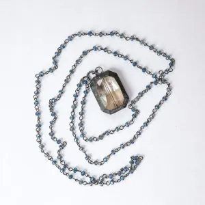 Rectangle Rosary Necklace