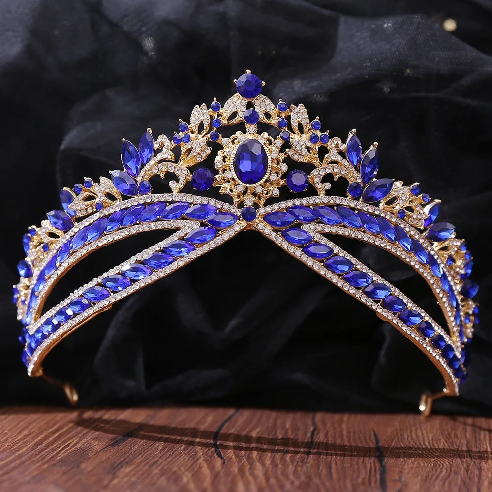Ribbons Design Retro Crystal Tiara