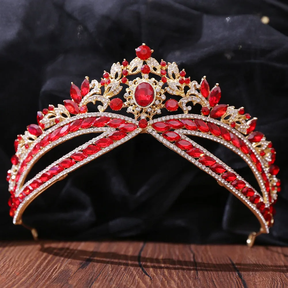 Ribbons Design Retro Crystal Tiara