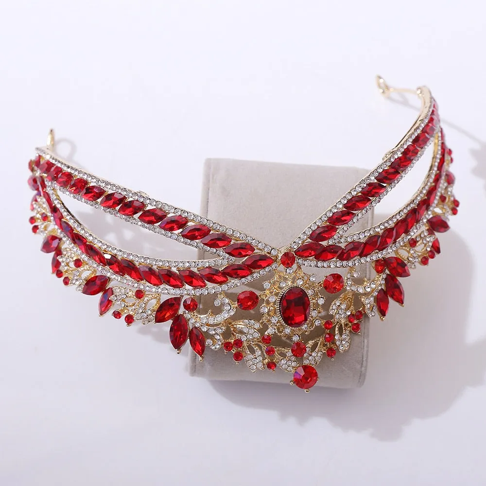 Ribbons Design Retro Crystal Tiara