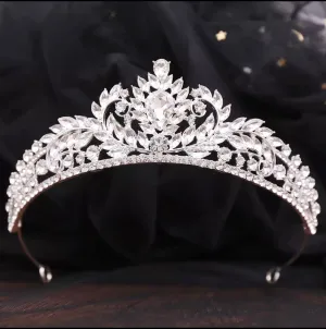 Royal Laurels Crystal Tiara
