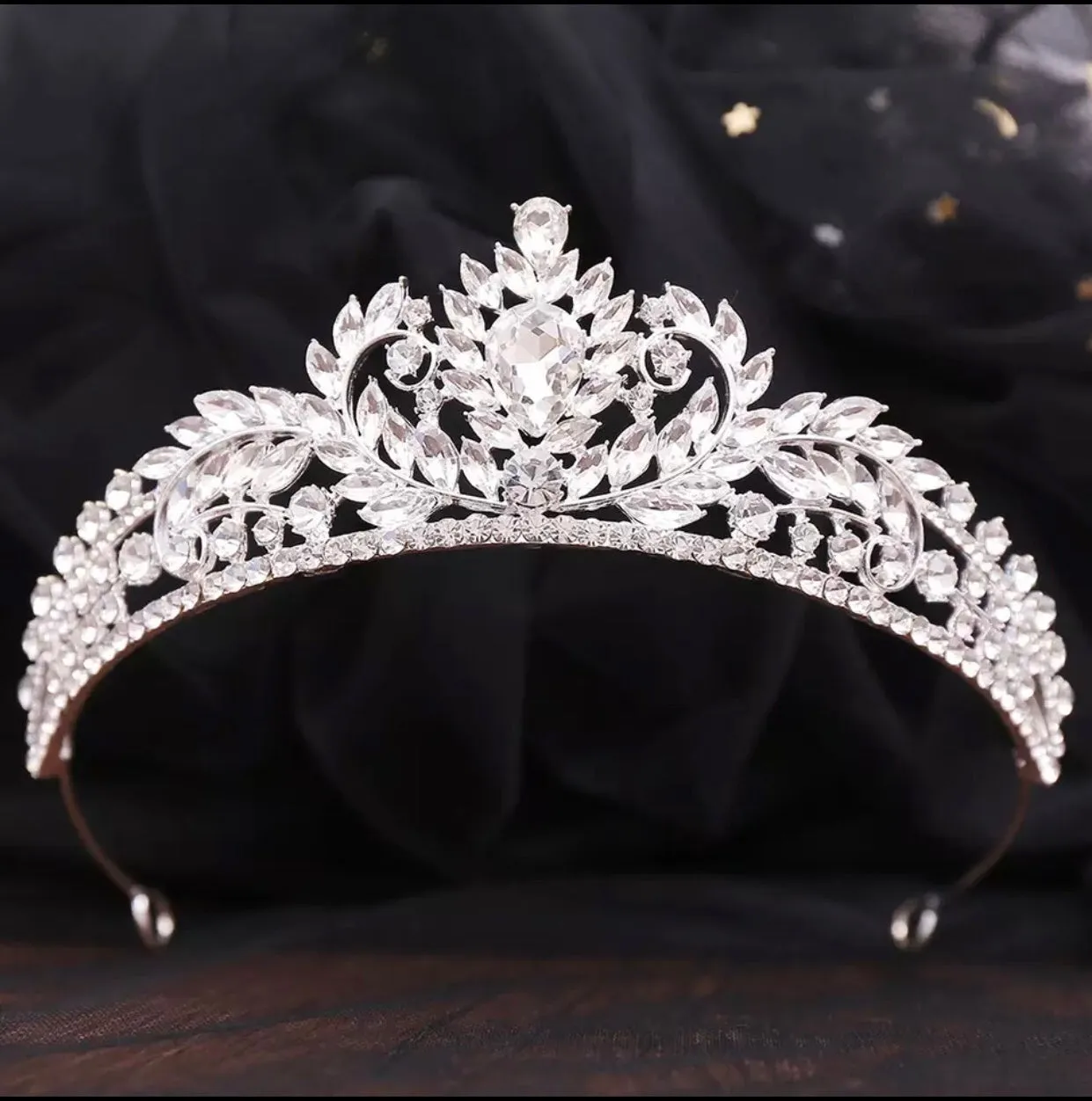 Royal Laurels Crystal Tiara