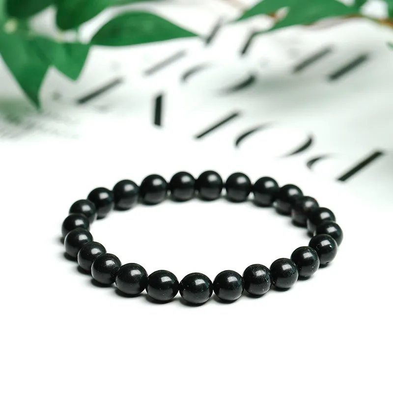 Shungite Single Circle Bead Jewelry Men's And Women's Bracelet