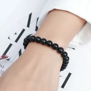 Shungite Single Circle Bead Jewelry Men's And Women's Bracelet