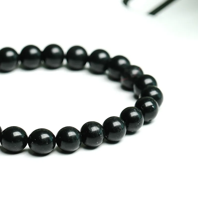 Shungite Single Circle Bead Jewelry Men's And Women's Bracelet