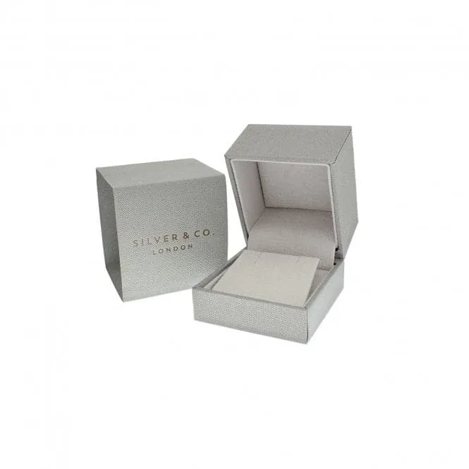 Silver & Co 24K Gold Plated CZ Stud Earrings with Pave Setting - SEG0063Y