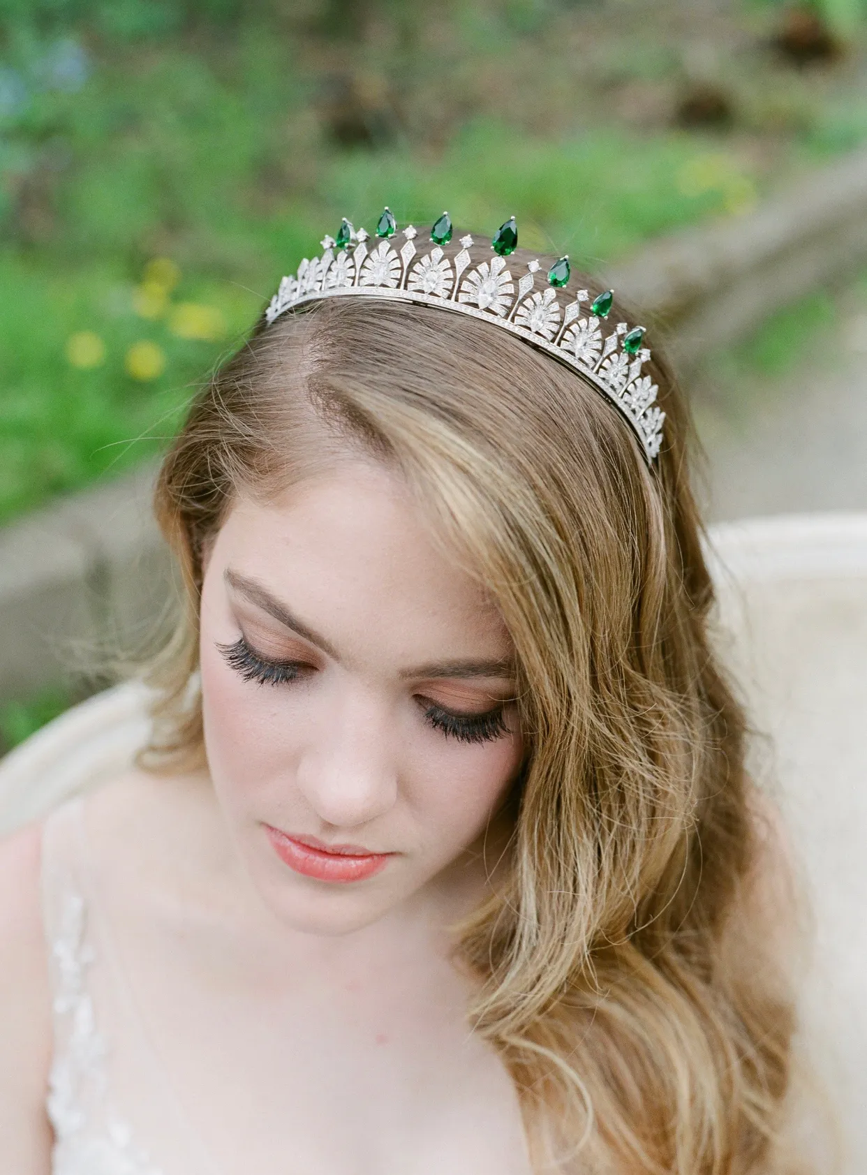 SOFIA Emerald Tiara