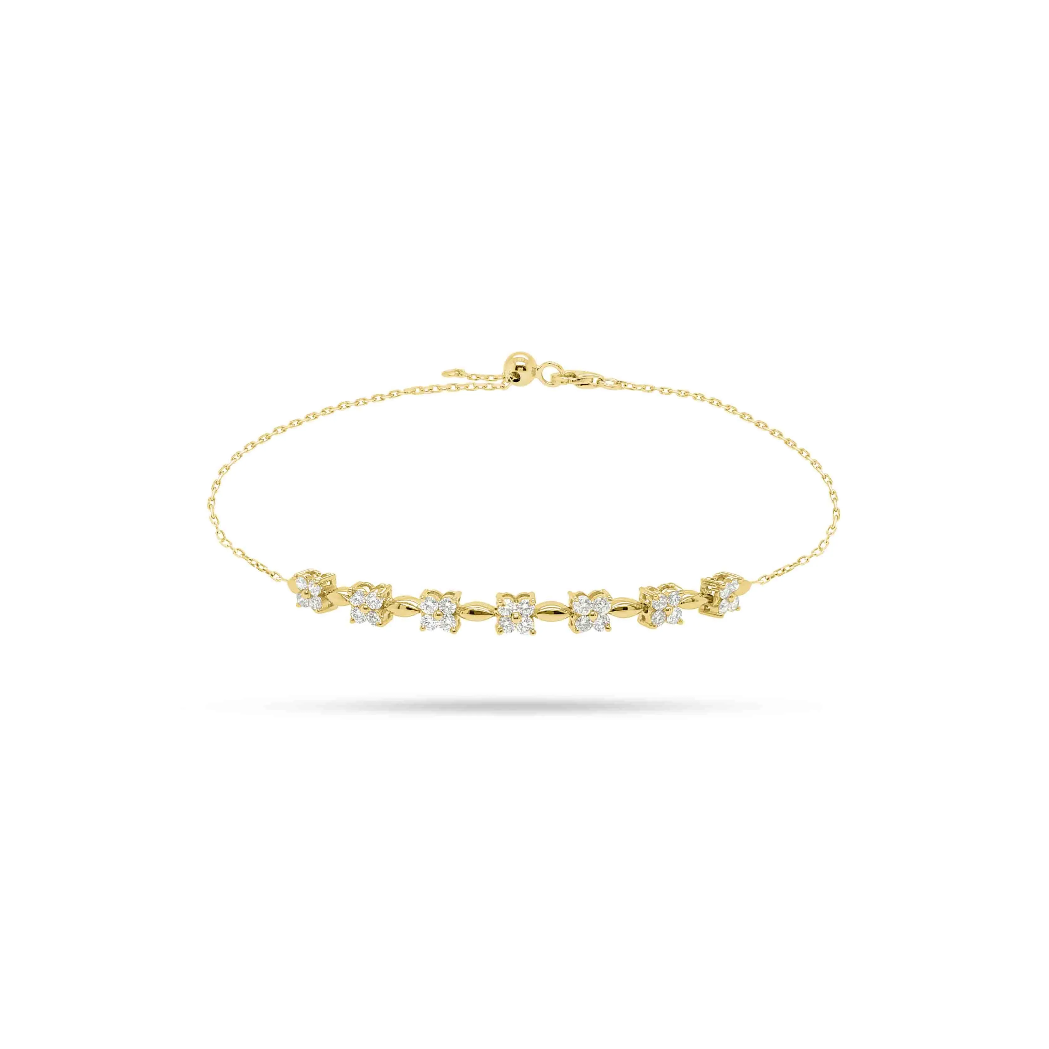 Solitaire Round Diamond Bracelet