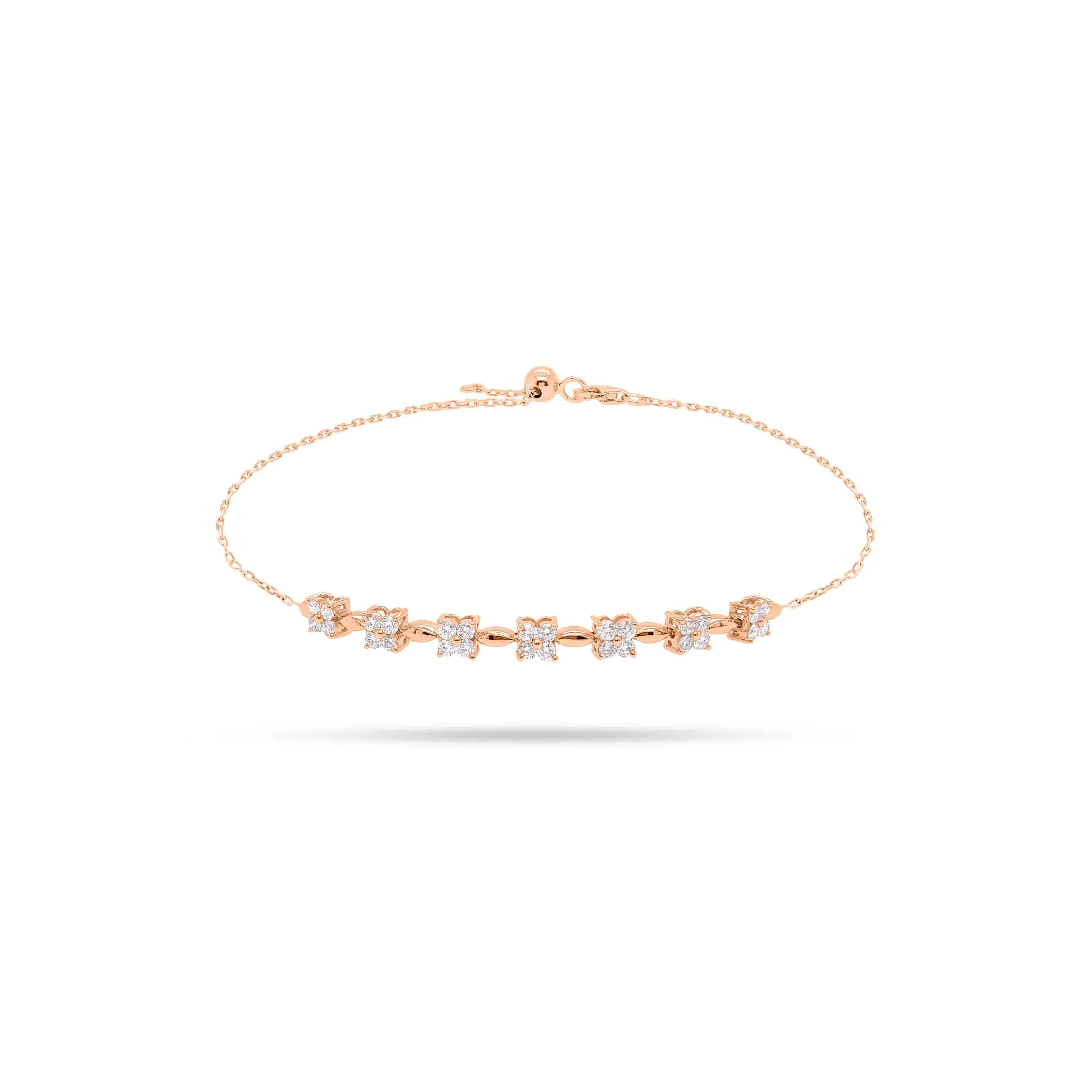 Solitaire Round Diamond Bracelet
