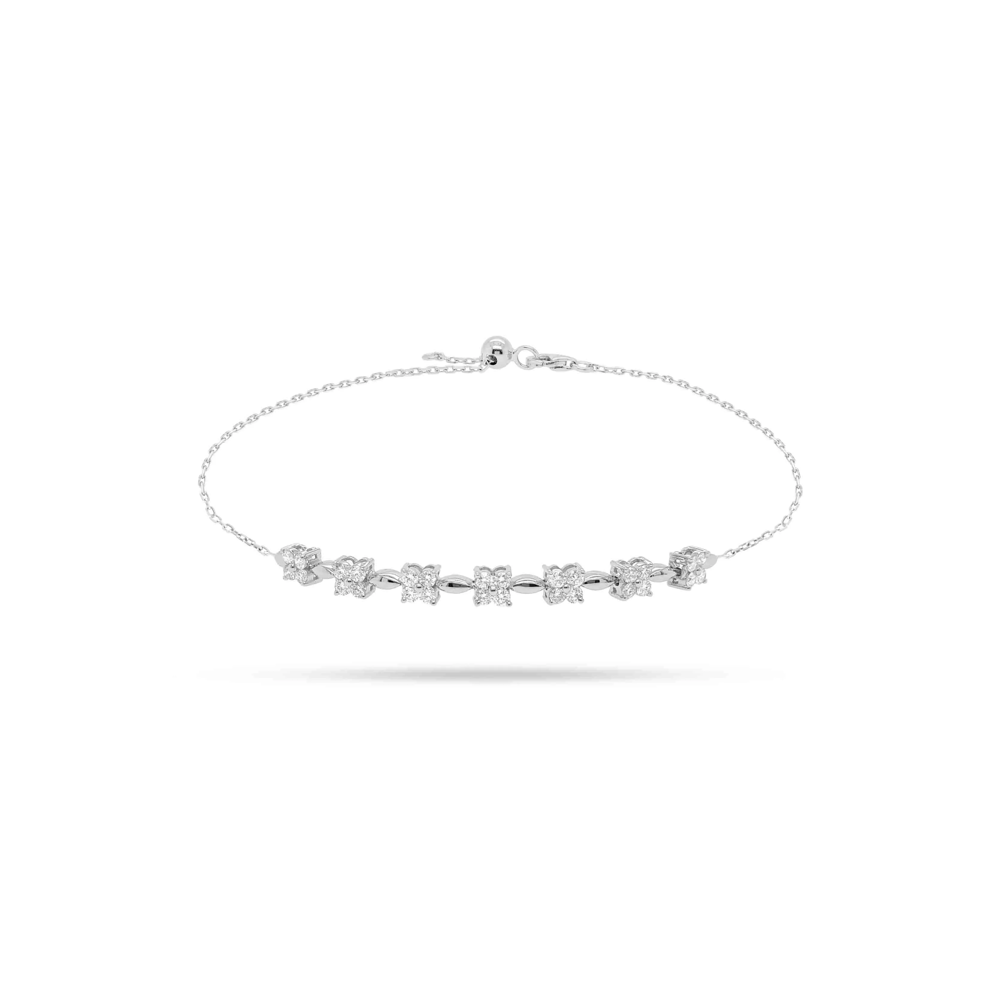 Solitaire Round Diamond Bracelet