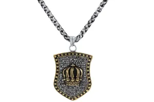 Stainless Steel Crown Pendant
