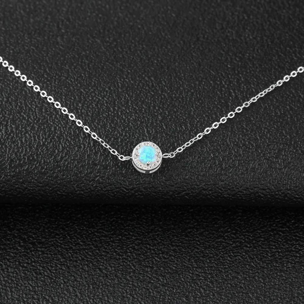 Sterling Silver Opal Bracelet