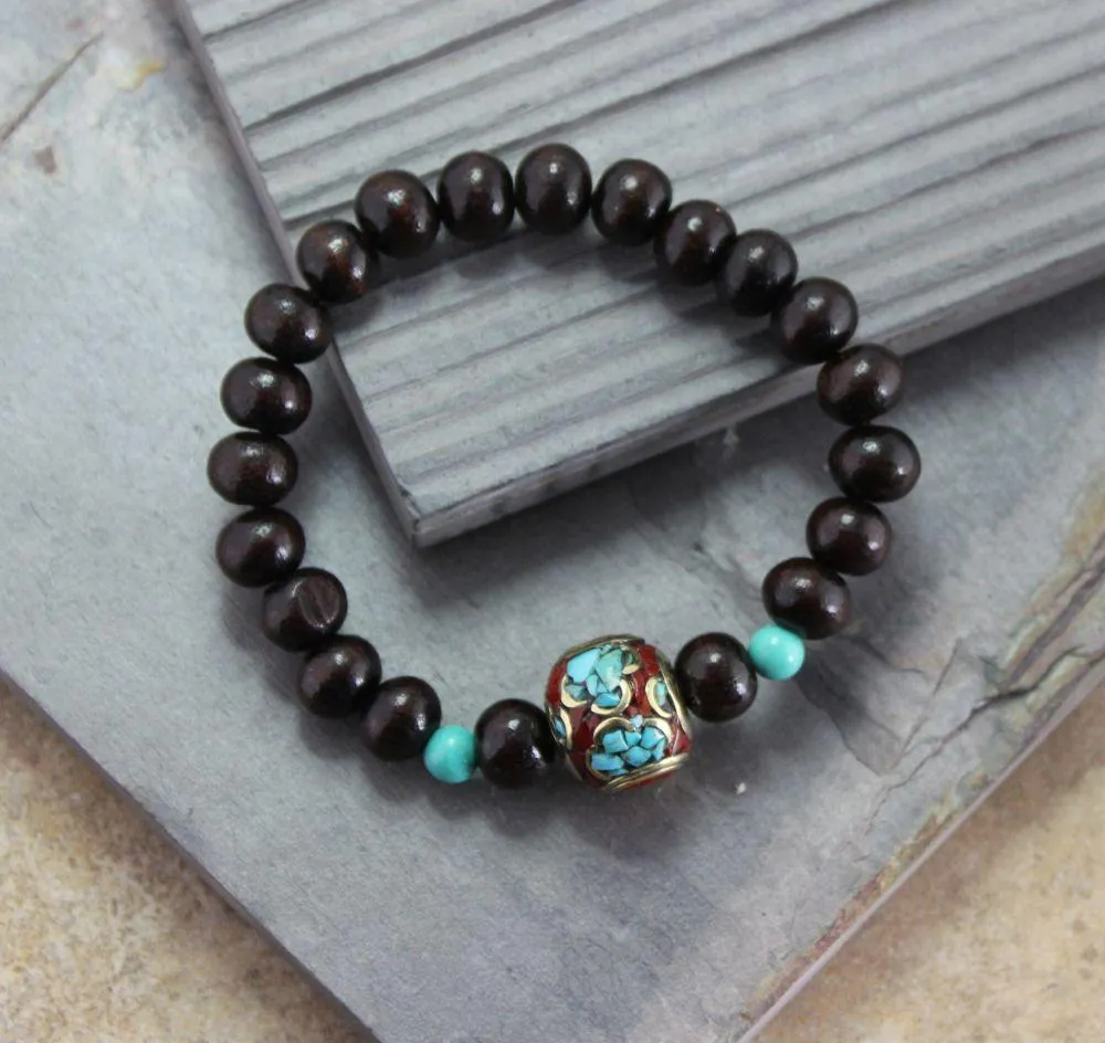 Stunning Vintage Bead Tibetan Mala Bracelet