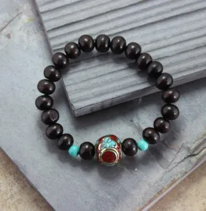 Stunning Vintage Bead Tibetan Mala Bracelet
