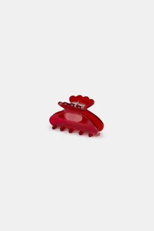 SUI AVA HAIR CLAW HELLE STAR MINI TRANSPARENCY RED