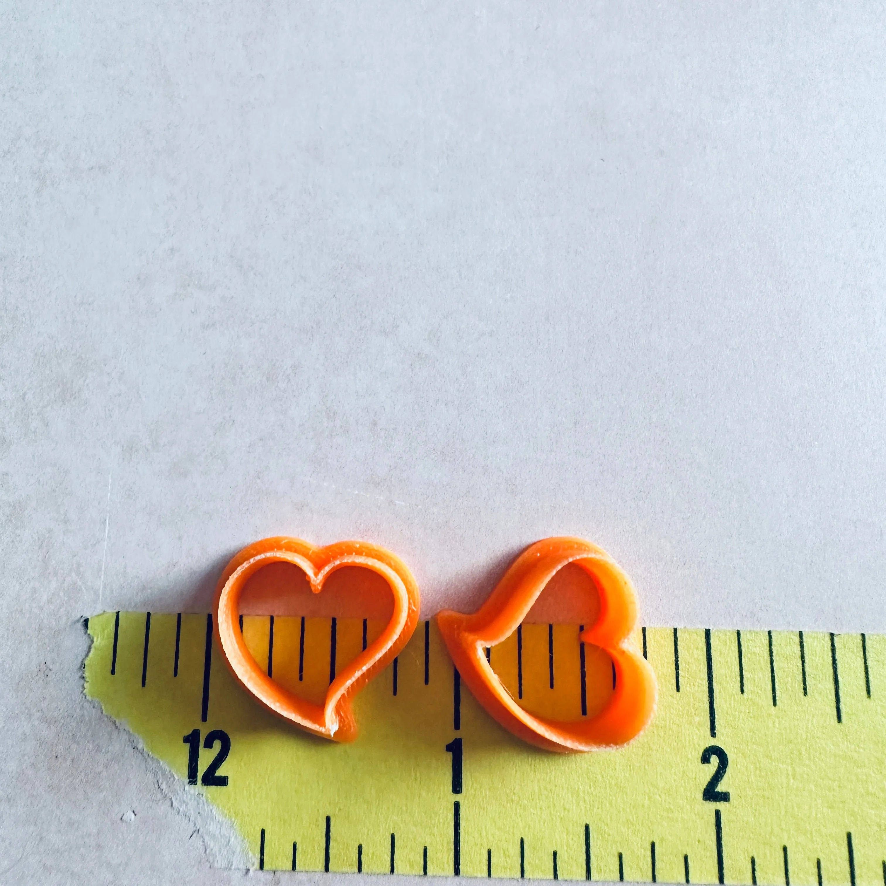 Sweet Heart clay Stud cutter set | polymer clay heart stud cutter