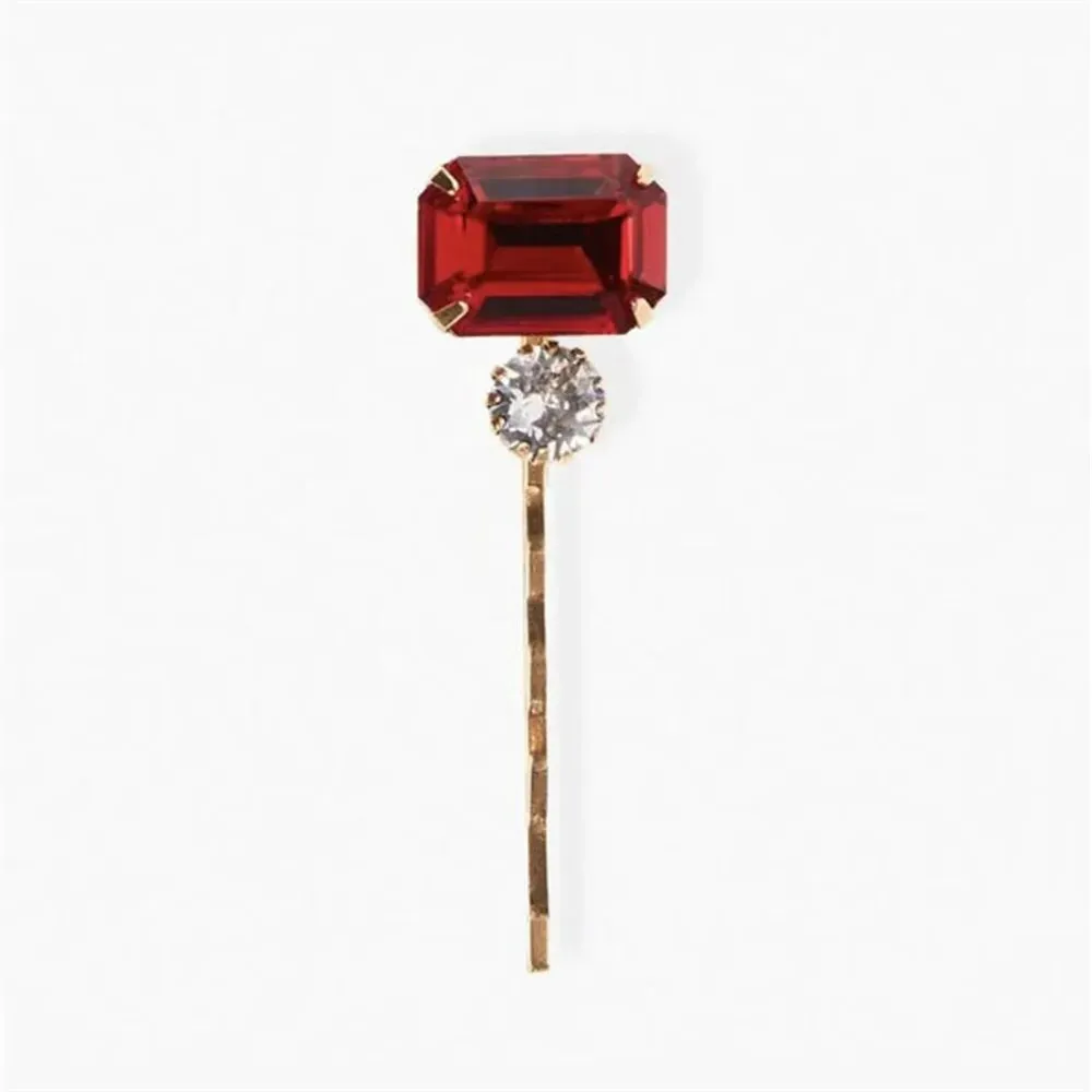 TEEK - 1Pc Colorful Rhinestone Hairpin