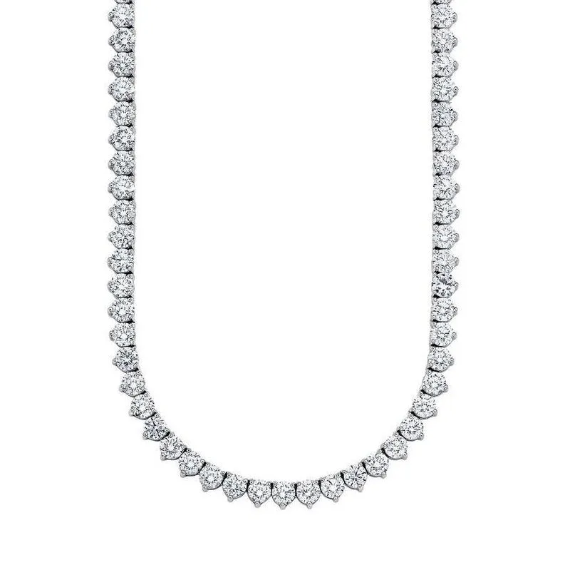 Tennis Opera Convertible Necklace (24.65 ct GH VVS-VS Diamonds) in 18K White Gold
