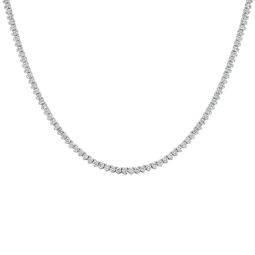 Tennis Opera Convertible Necklace (24.65 ct GH VVS-VS Diamonds) in 18K White Gold