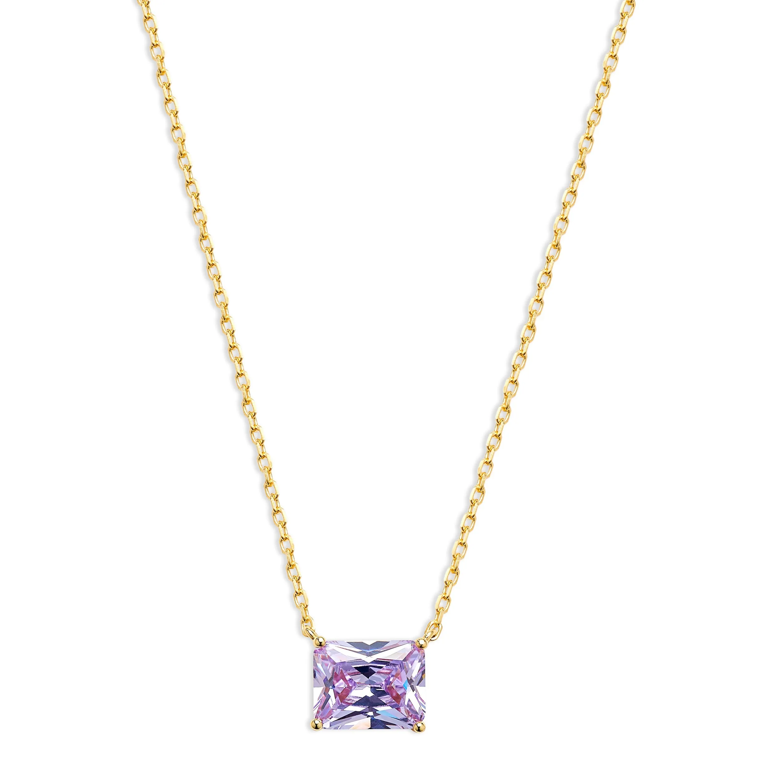 THE PURPLE SOLITAIRE EMERALD NECKLACE