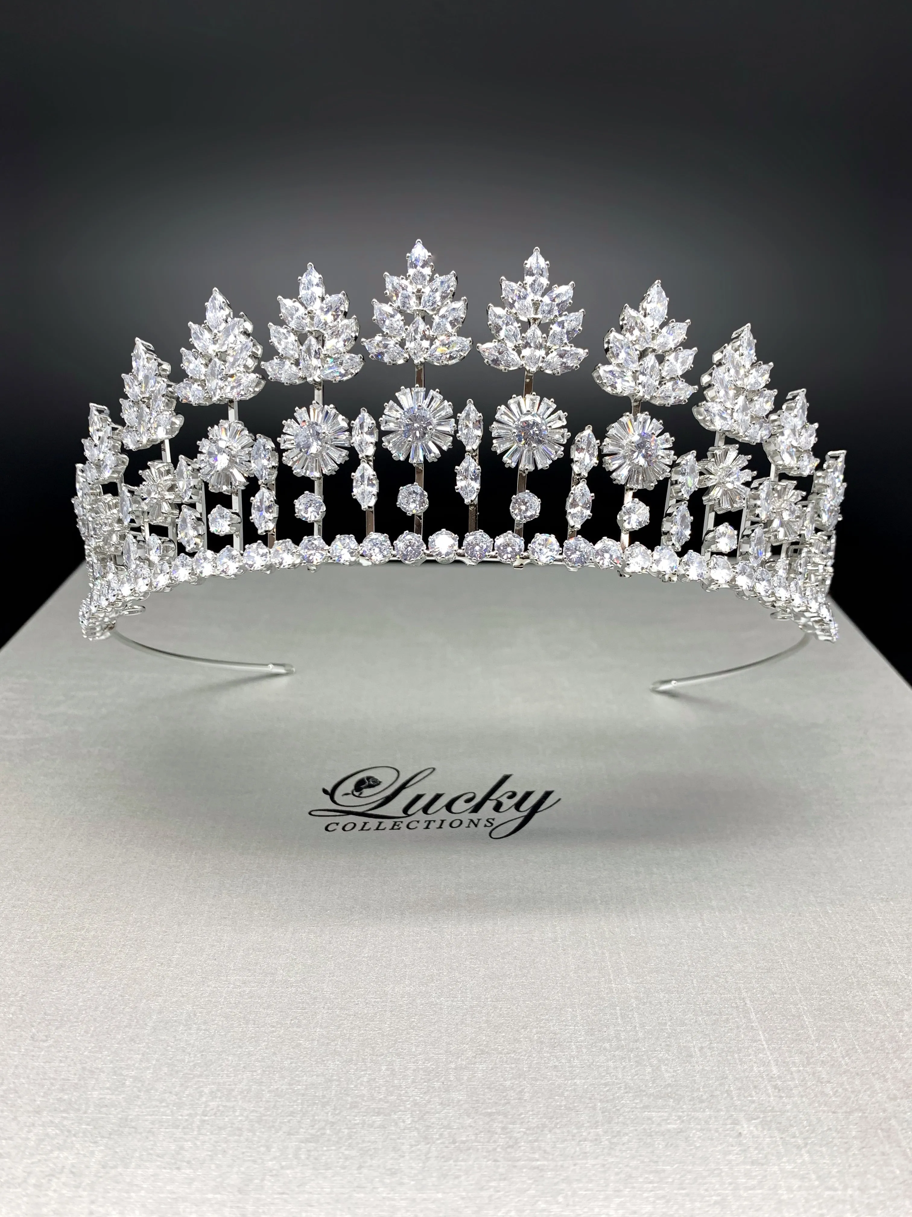 Tiara, Crystal Shine with Fabulous Unique Zirconia Design