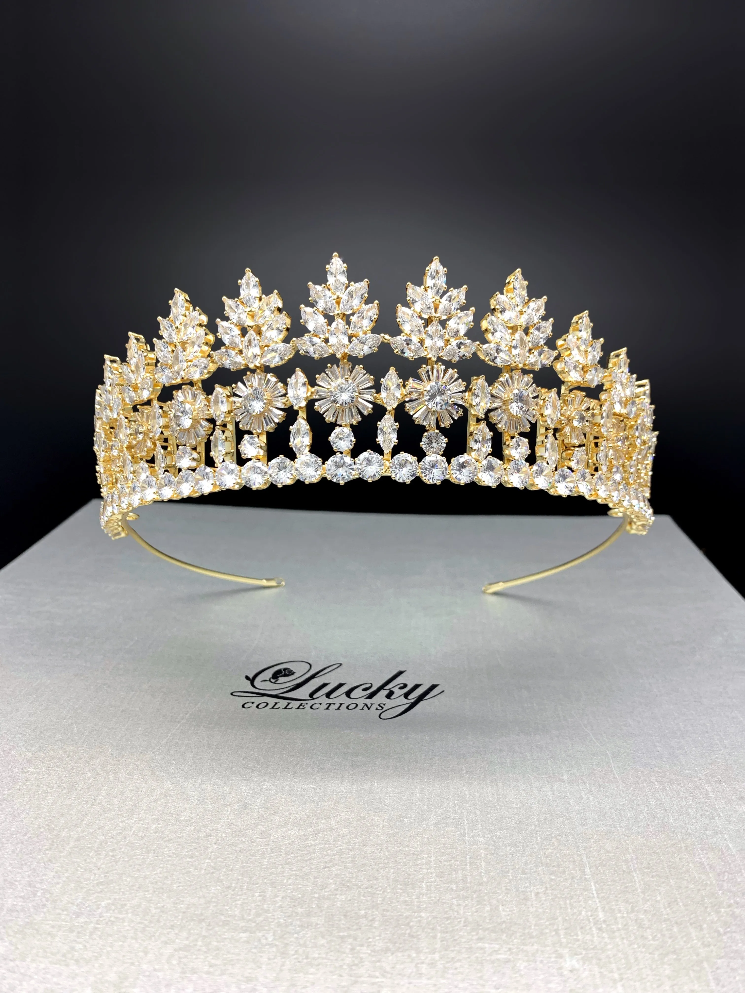 Tiara, Crystal Shine with Fabulous Unique Zirconia Design