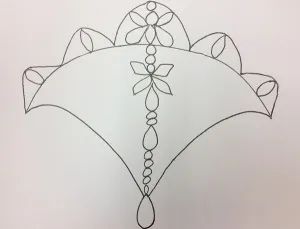 Tiara Design Pattern - Classic Tiara with Wide Forehead Piece