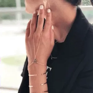 Traingle finger bracelet