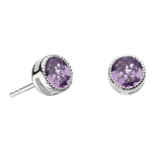 Vintage Amethyst Stud Earrings
