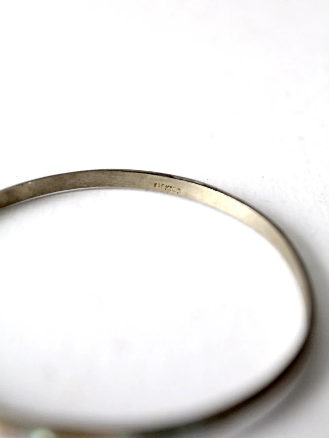 vintage Mexican abalone shell bangle