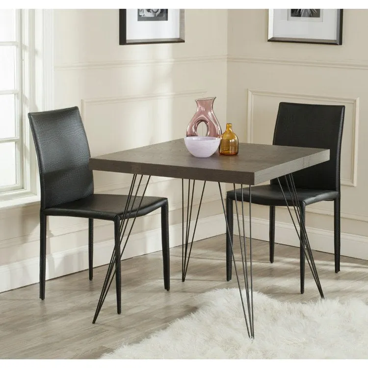 Wolcott Dining Table - Dark Brown/Black