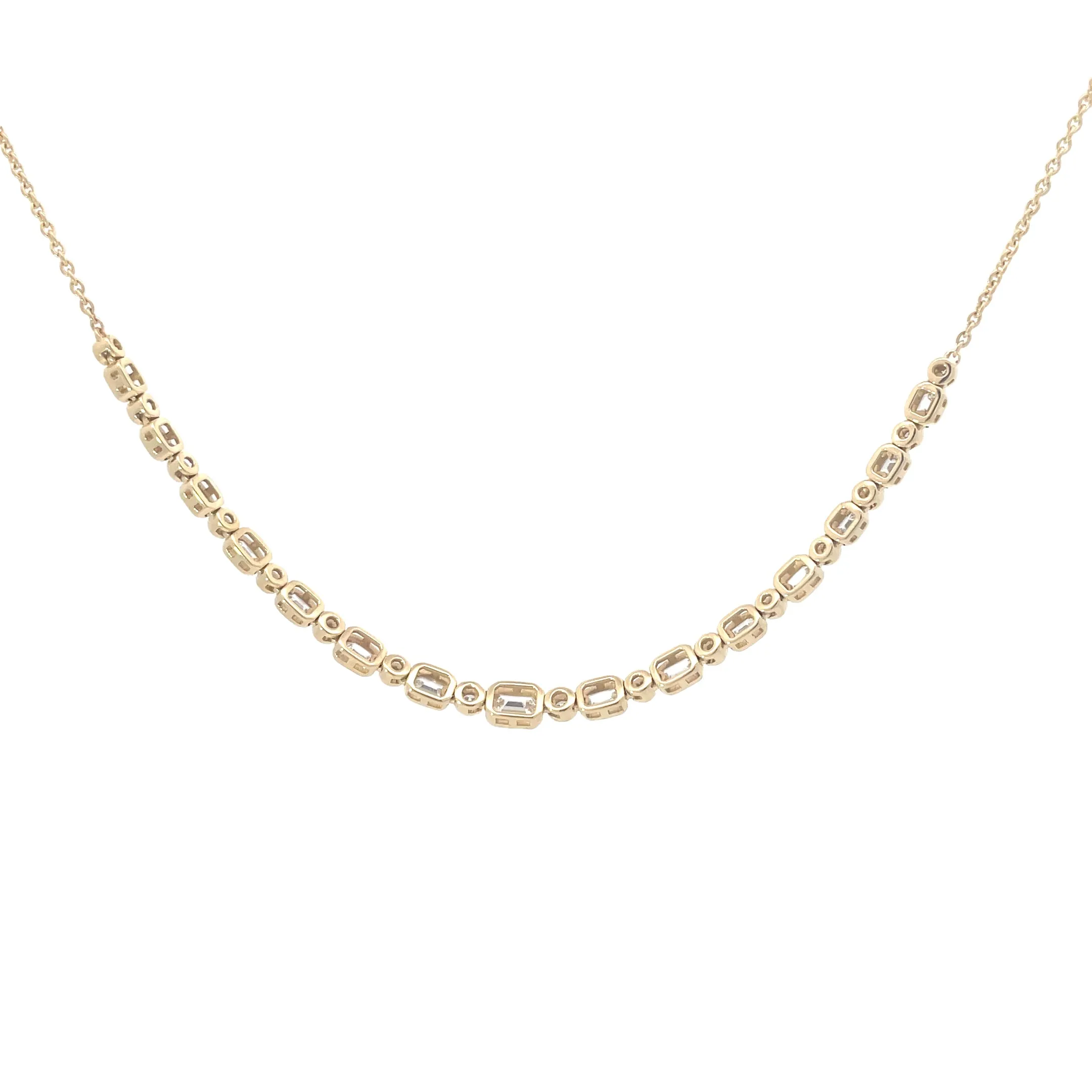 Yellow Gold Diamond Statement Necklace