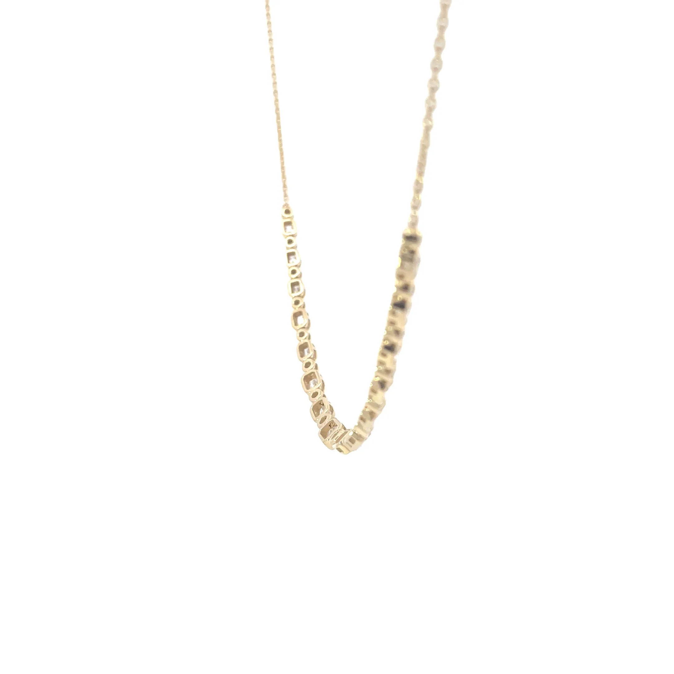 Yellow Gold Diamond Statement Necklace
